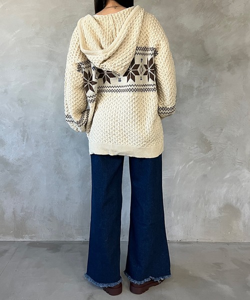 kutir（クティール）の「フリンジフレアデニムパンツ（デニムパンツ・レディース・ブラック/インディゴブルー・SMALL/MEDIUM）」の16枚目の写真