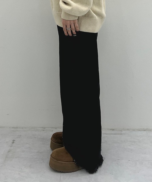 kutir（クティール）の「フリンジフレアデニムパンツ（デニムパンツ・レディース・ブラック/インディゴブルー・SMALL/MEDIUM）」の21枚目の写真