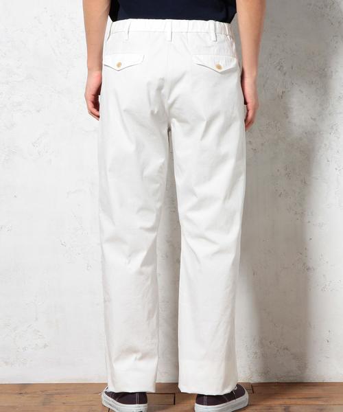 green label relaxing(グリーンレーベルリラクシング)の「C/N OX WIDE イージーパンツ◆(その他パンツ・メンズ・ホワイト/ベージュ/ネイビー・MEDIUM/LARGE/SMALL)」の4枚目の写真