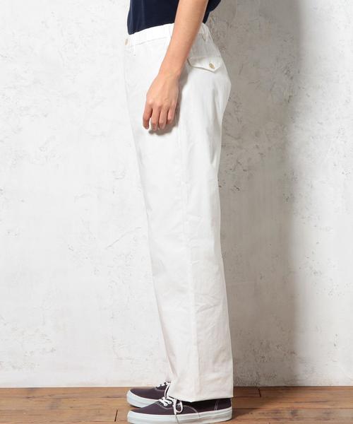 green label relaxing(グリーンレーベルリラクシング)の「C/N OX WIDE イージーパンツ◆(その他パンツ・メンズ・ホワイト/ベージュ/ネイビー・MEDIUM/LARGE/SMALL)」の6枚目の写真