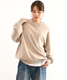 コットン100%シンプル スウェット トレーナー