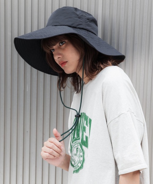 CONTROL FREAK(コントロールフリーク)の「CONTROL FREAK(コントロールフリーク)ツバ広サファリHAT(ハット・レディース・ブラック/ベージュ/カーキ・FREE)」の9枚目の写真