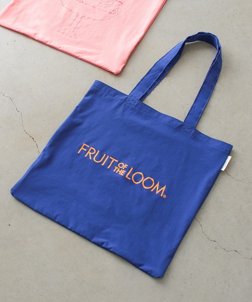 FRUIT OF THE LOOM(フルーツオブザルーム)の「ASSORTED FRUITS TOTE BAG(トートバッグ・メンズ・グレー/ブルー/イエロー/ピンク/グリーン・FREE)」の4枚目の写真
