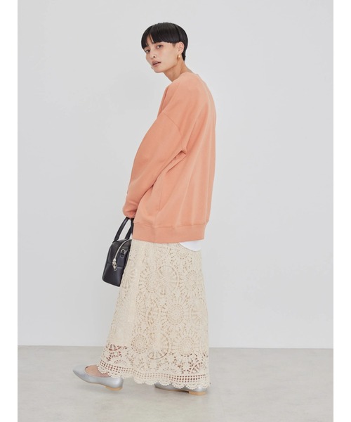 Ｖネック裏毛チュニック