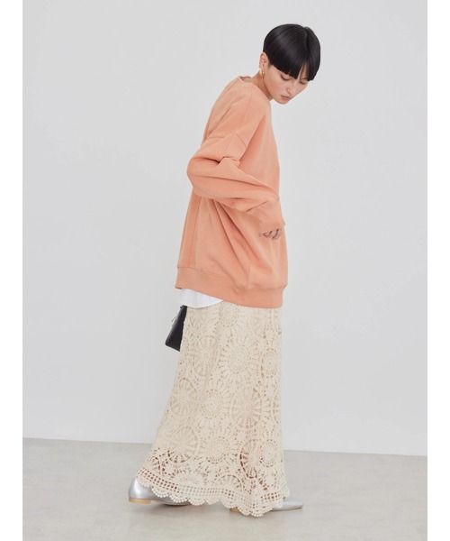 Ｖネック裏毛チュニック