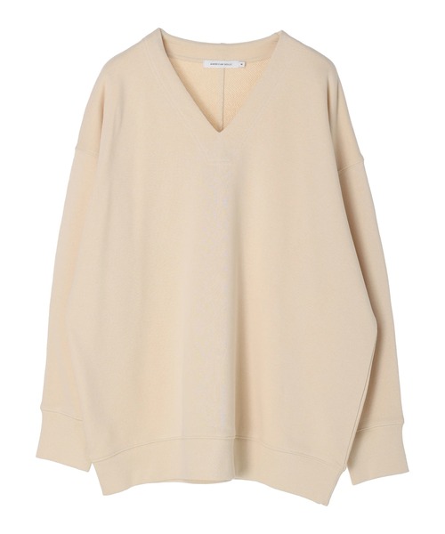 AMERICAN HOLIC(アメリカンホリック)の「Vネック裏毛チュニック(チュニック・レディース・アイボリー/サックスブルー/イエロー/オレンジ・M/L)」の16枚目の写真