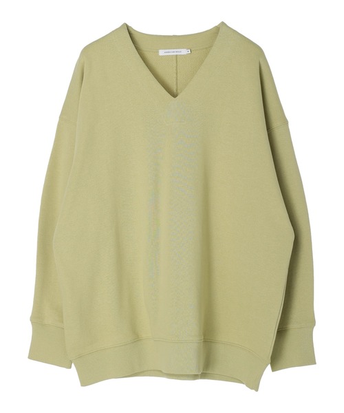 AMERICAN HOLIC(アメリカンホリック)の「Vネック裏毛チュニック(チュニック・レディース・アイボリー/サックスブルー/イエロー/オレンジ・M/L)」の12枚目の写真