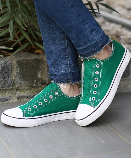 チチカカ（チチカカ）の「エスニックテープスリッポン（スニーカー・レディース・ブラック/オフホワイト/グリーン・MEDIUM/LARGE）」の10枚目の写真