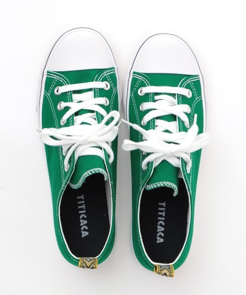 チチカカ（チチカカ）の「エスニックテープスリッポン（スニーカー・レディース・ブラック/オフホワイト/グリーン・MEDIUM/LARGE）」の19枚目の写真