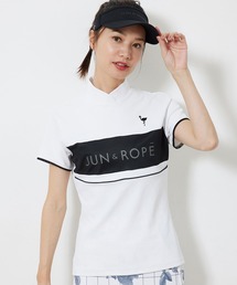 【ECO】【UV】フロントロゴメッシュコンビ半袖プルオーバー