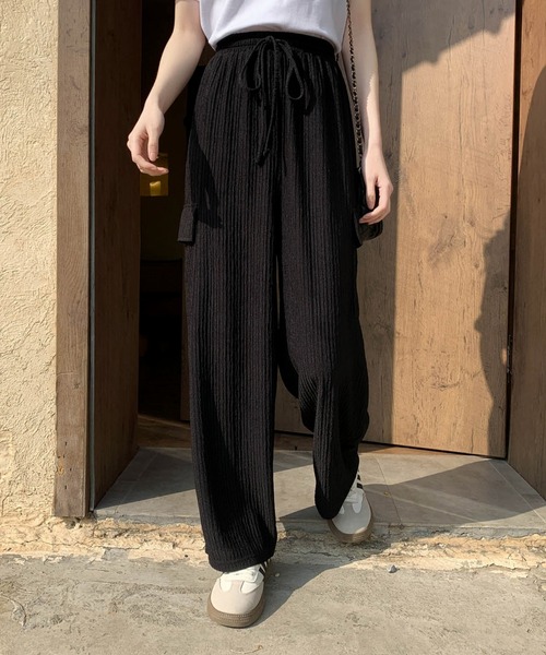 emi+（エミプラス）の「ジャガードワイドパンツ（その他パンツ・レディース・ブラック/ベージュ/グリーン系その他・FREE）」の8枚目の写真