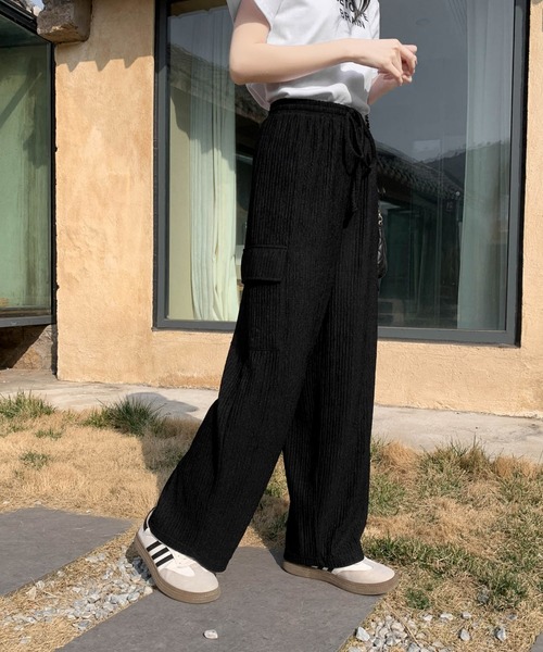 emi+（エミプラス）の「ジャガードワイドパンツ（その他パンツ・レディース・ブラック/ベージュ/グリーン系その他・FREE）」の11枚目の写真