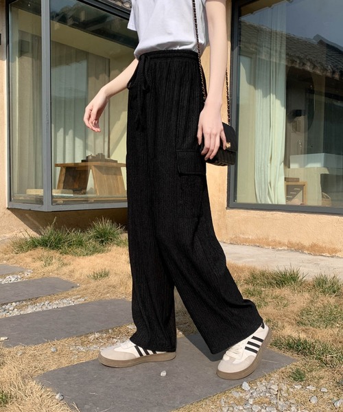 emi+（エミプラス）の「ジャガードワイドパンツ（その他パンツ・レディース・ブラック/ベージュ/グリーン系その他・FREE）」の13枚目の写真