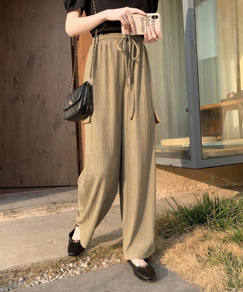 emi+（エミプラス）の「ジャガードワイドパンツ（その他パンツ・レディース・ブラック/ベージュ/グリーン系その他・FREE）」の17枚目の写真