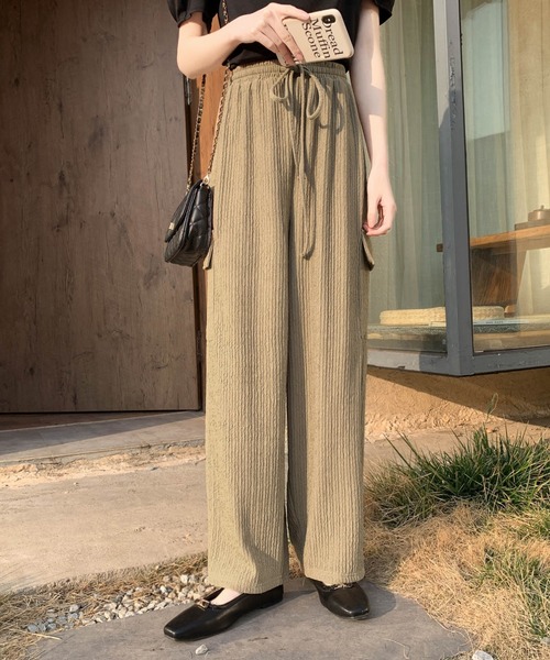 emi+（エミプラス）の「ジャガードワイドパンツ（その他パンツ・レディース・ブラック/ベージュ/グリーン系その他・FREE）」の18枚目の写真