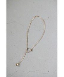 チェーンスルーロングネックレス