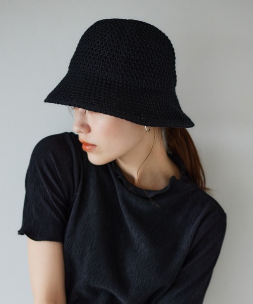 mysty woman（ミスティウーマン）の「コットンサーモHAT 186648（ハット・レディース・ブラック/ベージュ・FREE）」の2枚目の写真