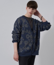 【Adoon plain】ルーズフラワーカーディガン