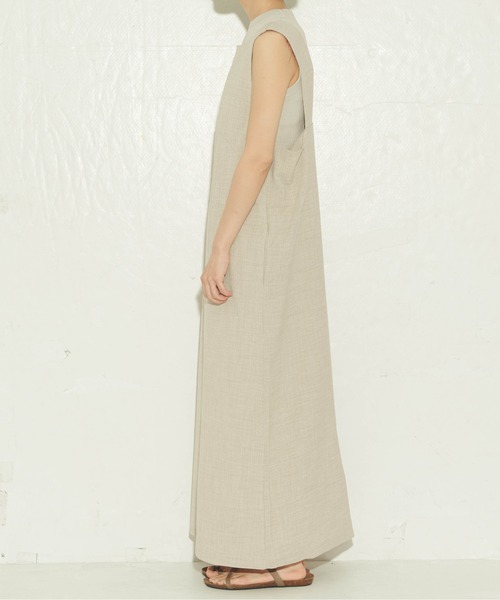 ottilie（オティーリエ）の「ottilie スクエアネックワンピ（ワンピース・レディース・ベージュ/ブラック・FREE）」の14枚目の写真