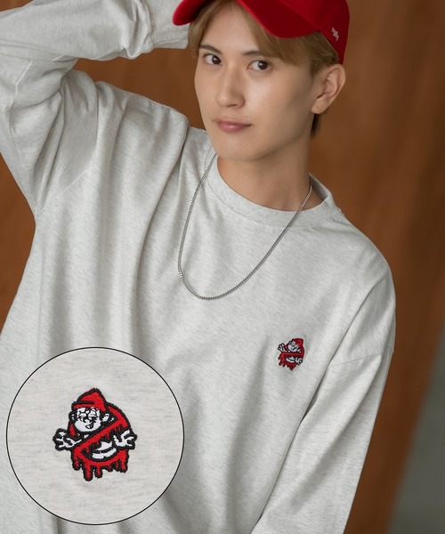 SIDEWAY STANCE（サイドウェイスタンス）の「【SIDEWAY STANCE】オリジナル ワンポイント刺繍 ロンT（Tシャツ/カットソー・メンズ・ブラック/ホワイト/ブラック系その他/ホワイト系その他/ホワイト系その他2/ブラック系その他2/ブラック系その他4/ホワイト系その他4/ブラック系その他3/ホワイト系その他3/パープル/ブルー系その他3/グリーン系その他2/グリーン系その他4/グレー系その他3/グレー系その他4/グレー系その他2/ブルー系その他/グレー系その他/グレー/ブラック系その他5/グレー系その他5/ホワイト系その他5・LARGE/X-LARGE/MEDIUM/SMALL）」の13枚目の写真