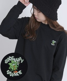 SIDEWAY STANCE | 【SIDEWAY STANCE】オリジナル ワンポイント刺繍 ロンT(Tシャツ/カットソー)