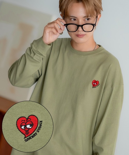 SIDEWAY STANCE（サイドウェイスタンス）の「【SIDEWAY STANCE】オリジナル ワンポイント刺繍 ロンT（Tシャツ/カットソー・メンズ・ブラック/ホワイト/ブラック系その他/ホワイト系その他/ホワイト系その他2/ブラック系その他2/ブラック系その他4/ホワイト系その他4/ブラック系その他3/ホワイト系その他3/パープル/ブルー系その他3/グリーン系その他2/グリーン系その他4/グレー系その他3/グレー系その他4/グレー系その他2/ブルー系その他/グレー系その他/グレー/ブラック系その他5/グレー系その他5/ホワイト系その他5・LARGE/X-LARGE/MEDIUM/SMALL）」の19枚目の写真