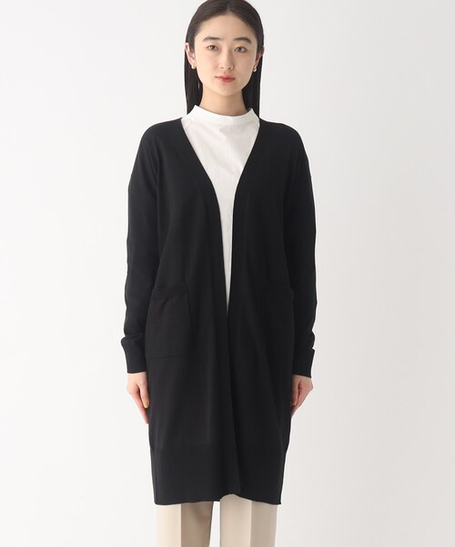 OPAQUE.CLIP(オペークドットクリップ)の「◆ベーシックロングカーディガン【UVケア/洗える】(カーディガン/ボレロ・レディース・オフホワイト/ブラック/ライトベージュ・38/40/42)」の15枚目の写真
