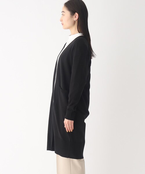 OPAQUE.CLIP(オペークドットクリップ)の「◆ベーシックロングカーディガン【UVケア/洗える】(カーディガン/ボレロ・レディース・オフホワイト/ブラック/ライトベージュ・38/40/42)」の16枚目の写真