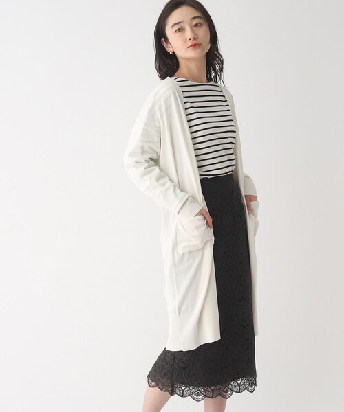 OPAQUE.CLIP(オペークドットクリップ)の「◆ベーシックロングカーディガン【UVケア/洗える】(カーディガン/ボレロ・レディース・オフホワイト/ブラック/ライトベージュ・38/40/42)」の22枚目の写真