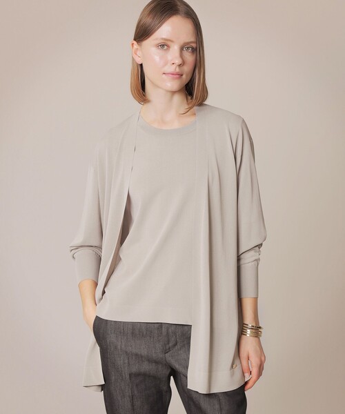 MACKINTOSH LONDON(マッキントッシュ ロンドン)の「アイスレーヨンカーディガン(カーディガン/ボレロ・レディース・グレー系その他2/ピンク系その他2/ネイビー/ライトブルー・38)」の2枚目の写真