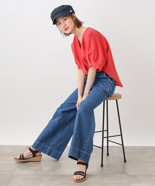 grove（グローブ）の「◆マリンキャスケット（キャスケット・レディース・アイボリー/ブラック/ネイビー・00）」の12枚目の写真