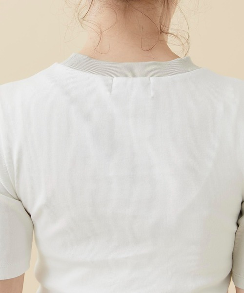 CITY TOKYO（シティトウキョウ）の「レイヤードライクカットトップス（Tシャツ/カットソー・レディース・オフホワイト/カーキ/ブラック・FREE）」の16枚目の写真