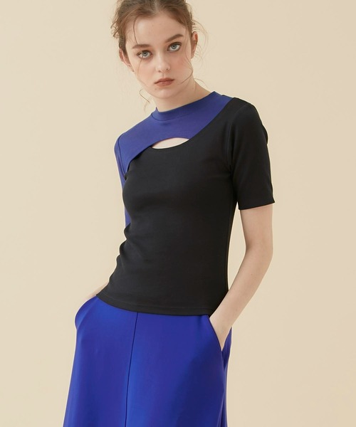 CITY TOKYO（シティトウキョウ）の「レイヤードライクカットトップス（Tシャツ/カットソー・レディース・オフホワイト/カーキ/ブラック・FREE）」の12枚目の写真