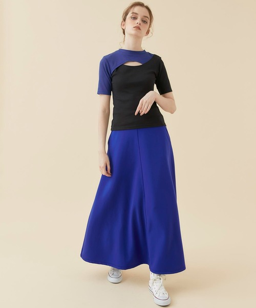 CITY TOKYO（シティトウキョウ）の「レイヤードライクカットトップス（Tシャツ/カットソー・レディース・オフホワイト/カーキ/ブラック・FREE）」の20枚目の写真