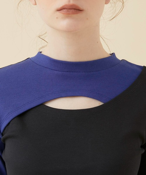 CITY TOKYO（シティトウキョウ）の「レイヤードライクカットトップス（Tシャツ/カットソー・レディース・オフホワイト/カーキ/ブラック・FREE）」の17枚目の写真