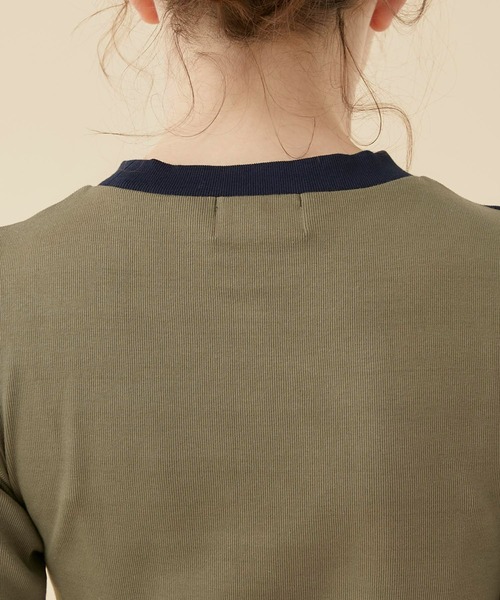 CITY TOKYO（シティトウキョウ）の「レイヤードライクカットトップス（Tシャツ/カットソー・レディース・オフホワイト/カーキ/ブラック・FREE）」の22枚目の写真