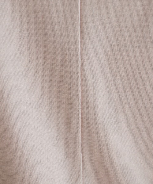 LBC（エルビーシー）の「シルケット裾ラウンドTシャツ（Tシャツ/カットソー・レディース・ベージュ/ブラック/ホワイト・M/L）」の5枚目の写真