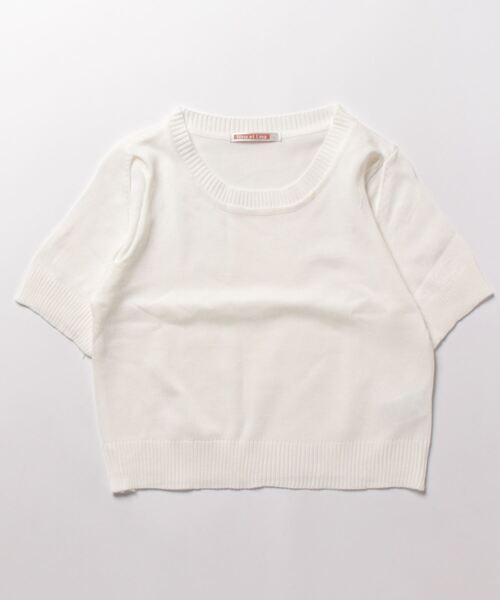 NinaetLina（ニナエリナ）の「半袖肩開きカットソー（Tシャツ/カットソー・レディース・ホワイト/ブラック・FREE）」の10枚目の写真