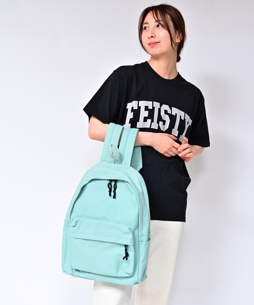 Alite cloth(アリーテクロス)の「キャンバス地パステルカラーリュック(バックパック/リュック・レディース・グリーン/ホワイト/ブラック/ブルー・F)」の20枚目の写真