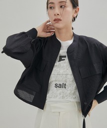 SALON adam et rope' | シアーシャツクロップドブルゾン(ブルゾン)