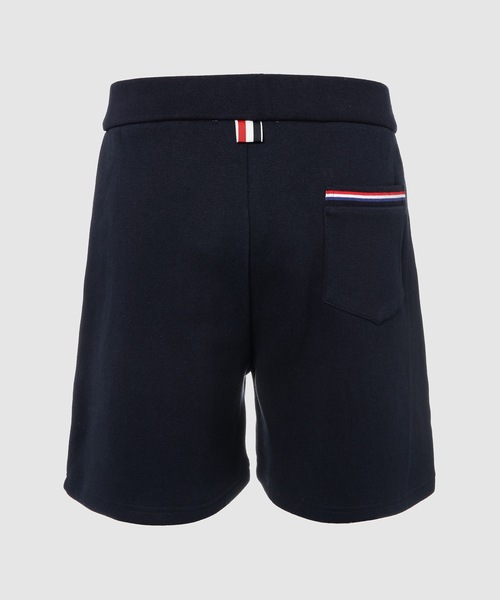 THOM BROWNE（トムブラウン）の「MID THIGH SUMMER SHORTS IN COTTON INTERLOCK（その他パンツ・メンズ・グレー/ネイビー・1）」の3枚目の写真