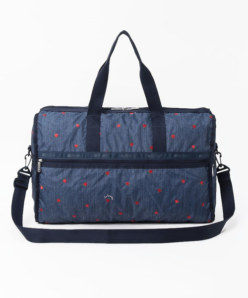 レスポ　ボストン　デニム柄×ストロベリー レスポートサック デニムストロベリー ボストンバッグ 旅行用バッグ