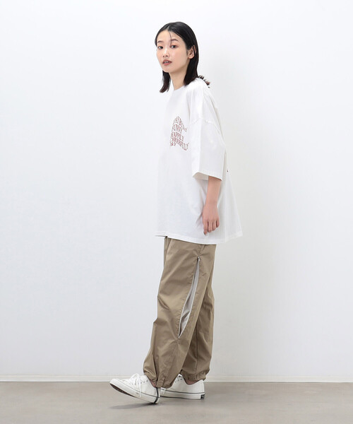 Purple&Yellow（パープルアンドイエロー）の「メッセージプリント ビッグ半袖Ｔシャツ（Tシャツ/カットソー・メンズ・ホワイト/ブラック/オレンジ/ブルー・LARGE/MEDIUM/SMALL）」の11枚目の写真