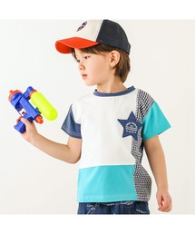SLAP SLIP（スラップスリップ）の「SLAPSLIP/星ポケット配色切り替え半袖Tシャツ(80~130cm)（Tシャツ/カットソー・キッズ）」