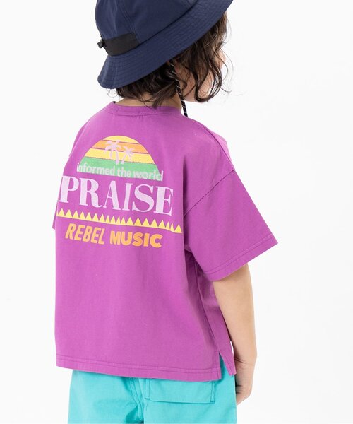 F.O.KIDS(エフオーキッズ)の「MUSIC FES バックプリントTシャツ_撥水加工(Tシャツ/カットソー・キッズ・パープル/ライム/ブラック/ブルー/オフホワイト・80/90/95/100/110/120/130/140/150)」の5枚目の写真