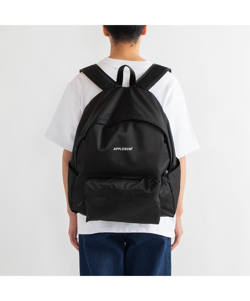 APPLEBUM（アップルバム）の「Logo Big Back Pack（バックパック/リュック・メンズ・ブラック・FREE）」の8枚目の写真