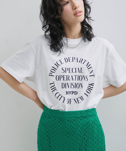 GOOD ROCK SPEED（グッドロックスピード）の「【GOOD ROCK SPEED】NYC TEE（Tシャツ/カットソー・レディース・ライトグレー/ホワイト/ブラック・FREE）」の2枚目の写真