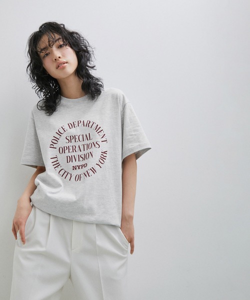 GOOD ROCK SPEED（グッドロックスピード）の「【GOOD ROCK SPEED】NYC TEE（Tシャツ/カットソー・レディース・ライトグレー/ホワイト/ブラック・FREE）」の3枚目の写真