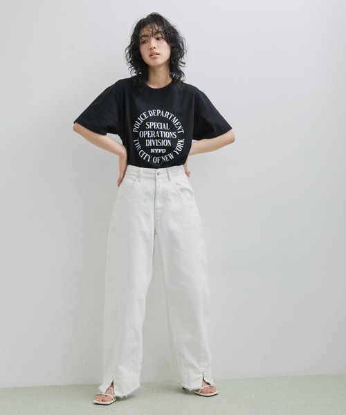 GOOD ROCK SPEED（グッドロックスピード）の「【GOOD ROCK SPEED】NYC TEE（Tシャツ/カットソー・レディース・ライトグレー/ホワイト/ブラック・FREE）」の5枚目の写真