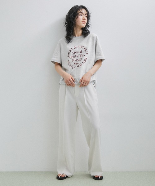 GOOD ROCK SPEED（グッドロックスピード）の「【GOOD ROCK SPEED】NYC TEE（Tシャツ/カットソー・レディース・ライトグレー/ホワイト/ブラック・FREE）」の7枚目の写真